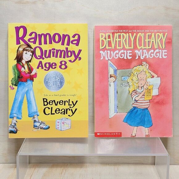 Two Beverly Cleary Chapter Books - Muggie Maggie & Ramona Quimby Age 8 - Picture 1 of 5